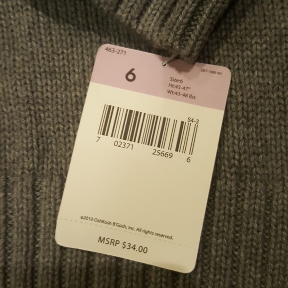 NWT Osh Gosh B'gosh Fire truck Sweater - Picture 2 of 6